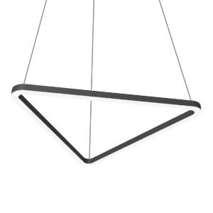 Светильник светодиодный Enso T 820х728х40мм 36Вт 4000К подвесной RAL9005 черн. матов. с опаловым рассеив. VARTON V1-R0-9T526-30000-2003640