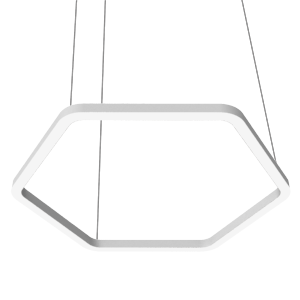 Светильник светодиодный Enso G 1100х980х40мм 49Вт 3000К подвесной RAL9003 бел. матов. с опаловым рассеив. VARTON V1-R0-0G524-30000-2004930