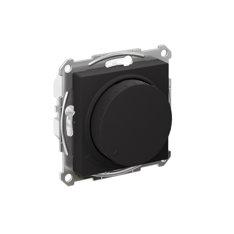 Светорегулятор поворотно-нажимной AtlasDesign 400Вт механизм карбон SE ATN001023