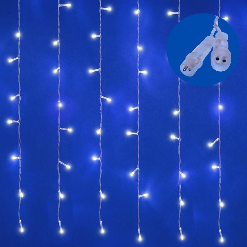 Гирлянда светодиодная "Занавес" ULD-C6030-450/TTK WARMWHITE-WHITE 6х3м IP44 эффект мерцания Uniel UL-00009925