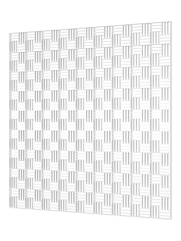 Решетка вентиляционная декоративная потолочная 595х595 бел. (уп.18шт) ERA П6060ДП Fusion