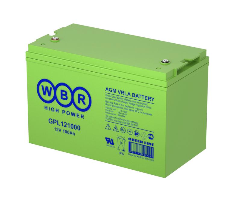 Аккумулятор 12В 100Ач WBR GPL121000 WBR