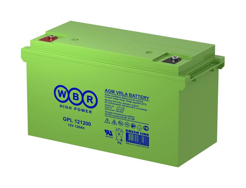Аккумулятор 12В 120Ач WBR GPL121200 WBR
