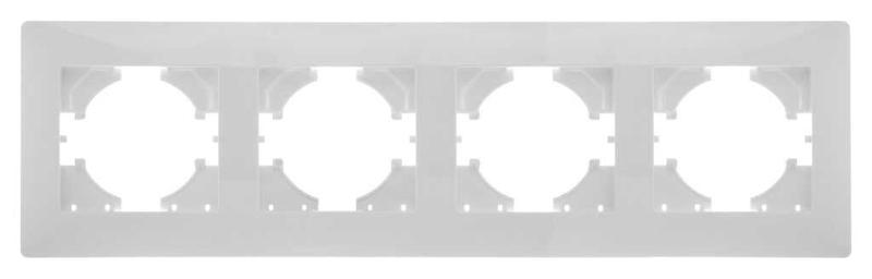 Рамка 4-м Bravo бел. матов. GUSI С1040-041