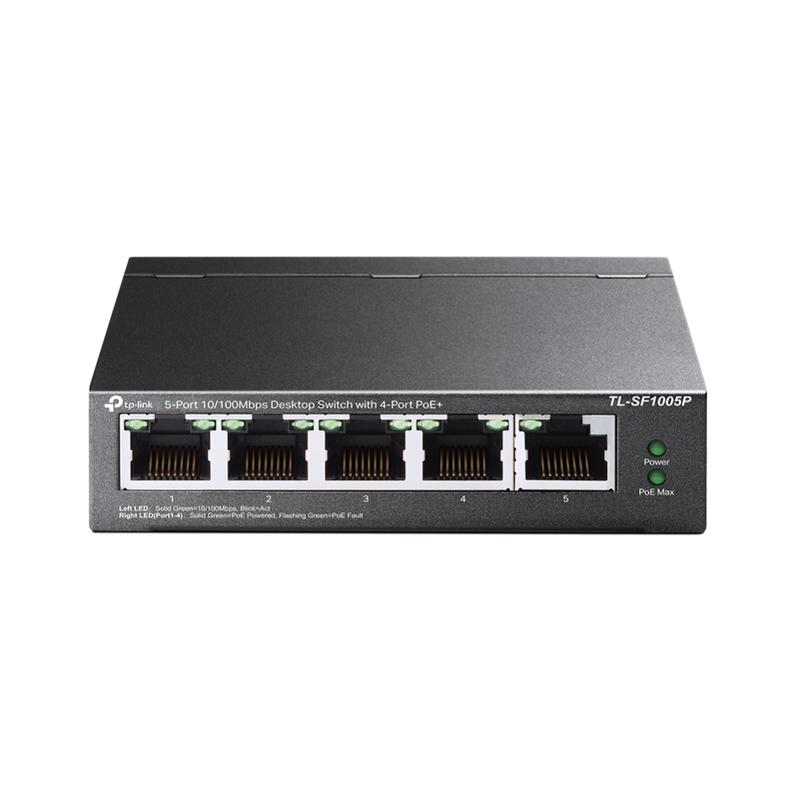 Коммутатор TL-SF1005P 5-портовый 10/100Мбит/с настол. с 4 портами PoE+ TP-Link 1487867