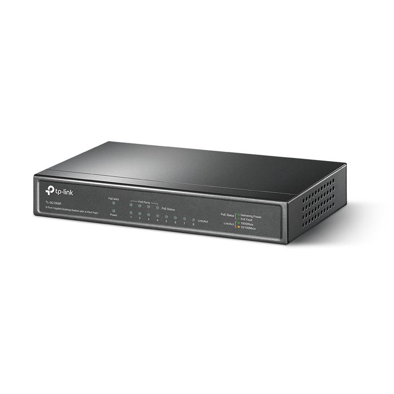 Коммутатор TL-SG1008P 8-портовый гигабитный с 4 портами PoE+ настол. TP-Link 1254960