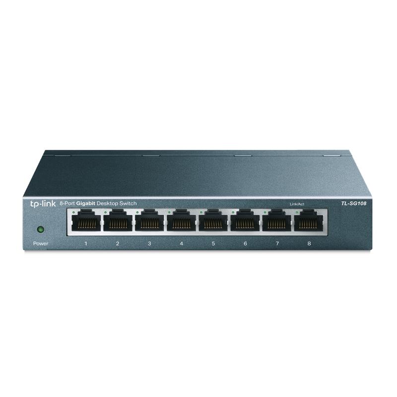 Коммутатор TL-SG108 8-портовый 10/100/1000Мбит/с настол. TP-Link 1259448