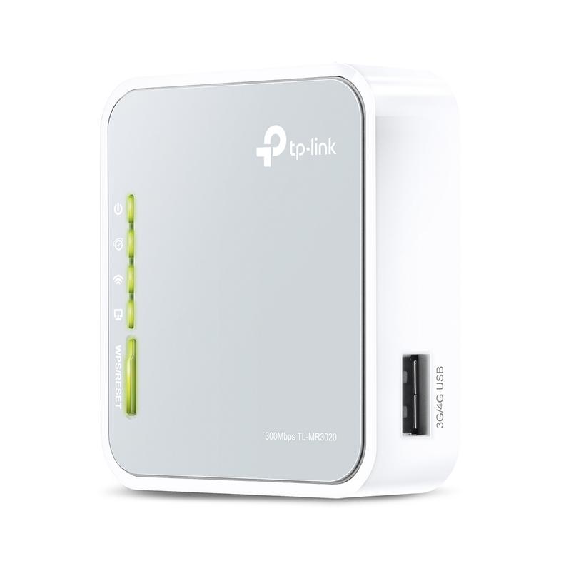 Роутер TL-MR3020 N300 3G/4G портативный Wi-Fi TP-Link 1215099
