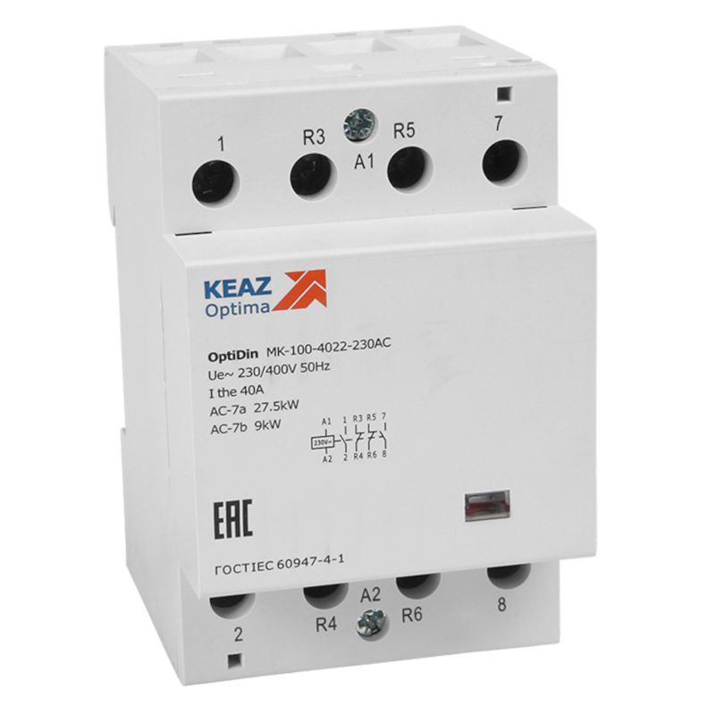 Контактор модульный OptiDin MK-100-4022-110AC КЭАЗ 321212