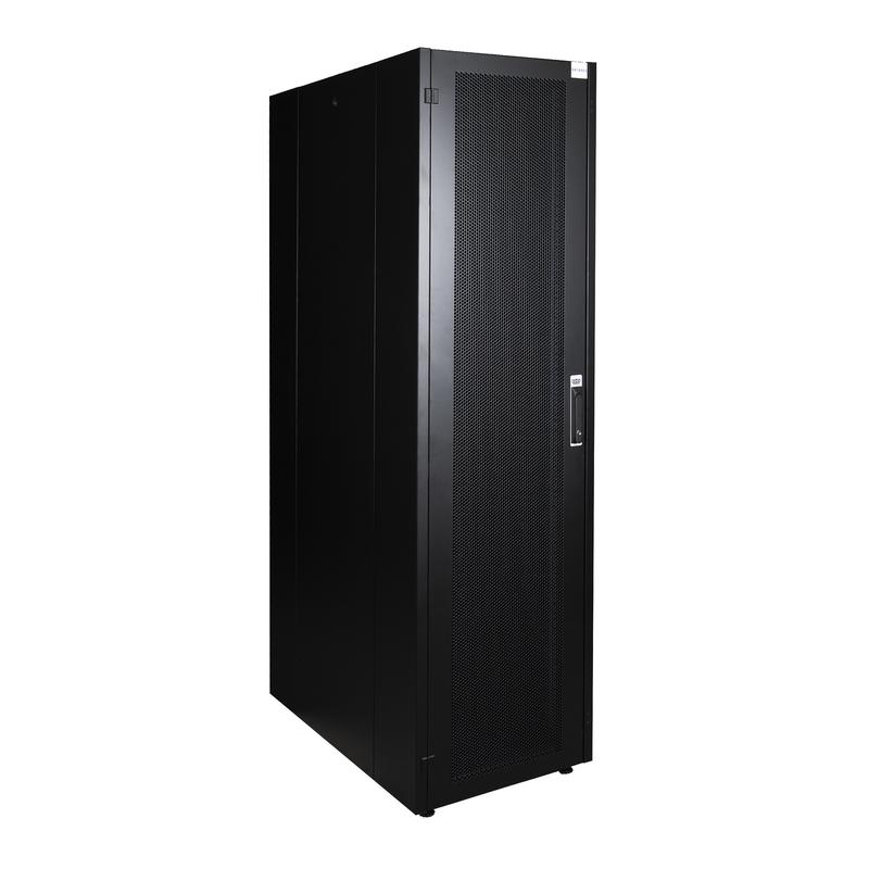 Шкаф напольный 19дюйм 47U 600х1000 передн. дверь перфорир.; задн. стенка перфорир. черн. Datarex DR-721631