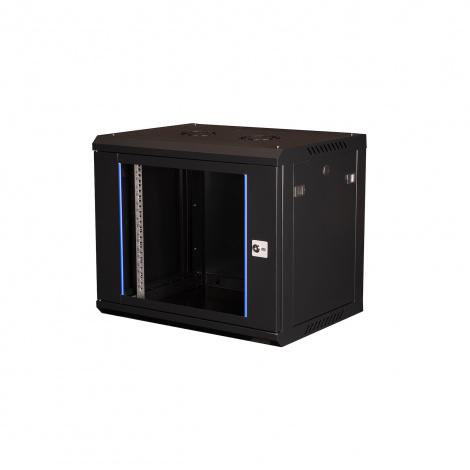Шкаф настенный 19дюйм 18U 600х450 дв. стекл. сер. Datarex DR-600410