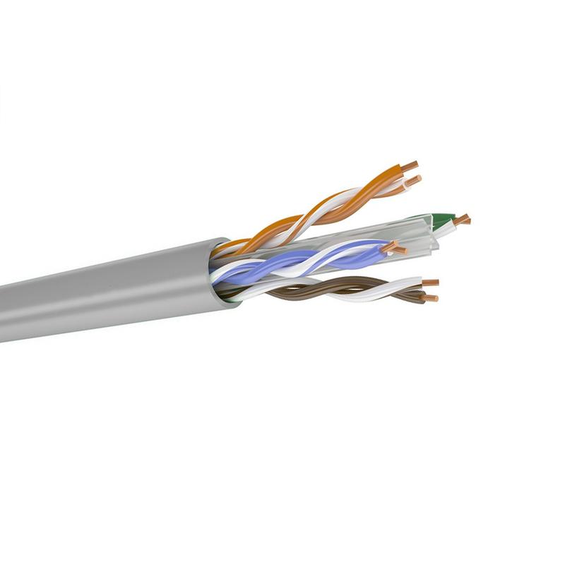 Патч-корд кат.6 U/UTP 23AWG 4 пары PVC (нг(А)-LS) сер. (уп.305м) Datarex DR-144001