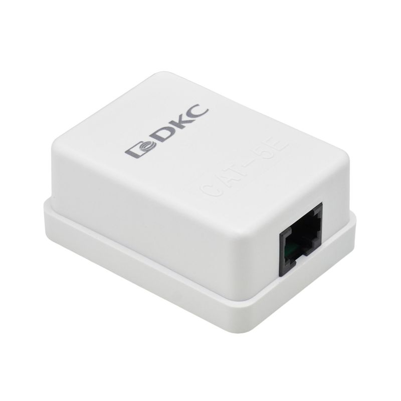 Розетка 1-м кат.5E Keystone универс. DKC RNW5E1WH