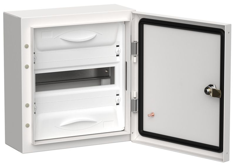 Корпус ЩРн-12 (1х12) TITAN 5 335х310х140 IP54 одна дверь метал. бел. IEK TI5-50-N-012-54