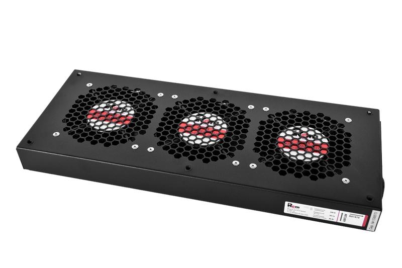 Модуль вентиляторный 3 вентилятора колодка R-FAN-3J-9005 черн. Rem 1500763