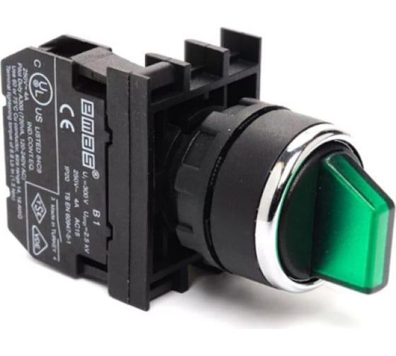 Переключатель 2-0-1 без фиксации зел. (2НО) EMAS B101SL32Y