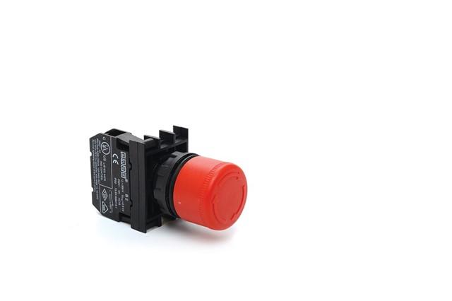 Кнопка аварийная "Грибок" d30мм 1НЗ с фиксацией и возвратом поворотом EMAS B200E30