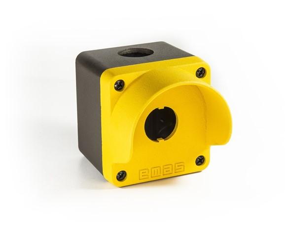 Пост металлический пустой IP67 желт./сер. EMAS M1CBOS