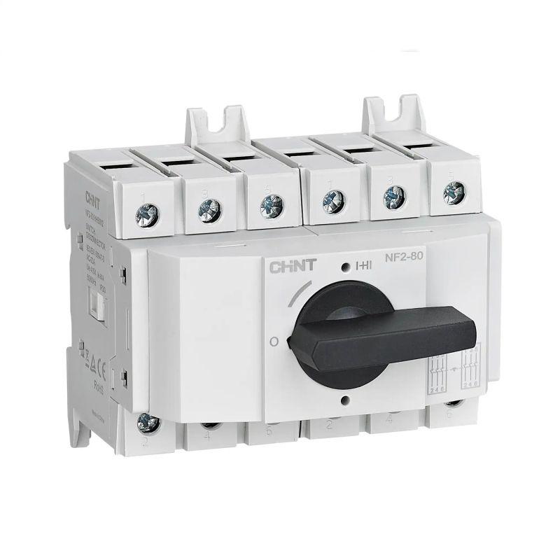 Рубильник реверсивный NF2-100/HHRIM2 3P 100А со стандарт. ручкой на DIN-рейку или монтажн. плату CHINT 324170