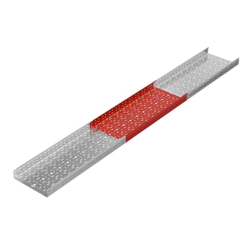 Лоток листовой перфорированный 400х80 L6000 сталь 1.5мм "Быстрый монтаж ПЛЮС" КМ PL5025