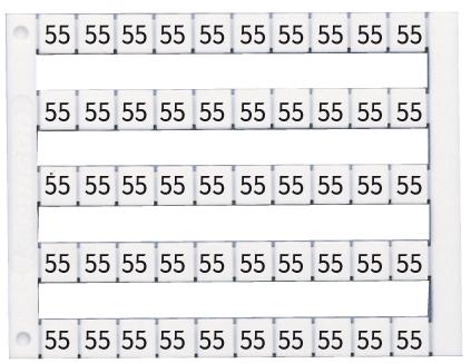 Маркировка горизонтальная DY5 (31-40) 1 пластина - 50шт (уп.500шт) Klemsan 505023