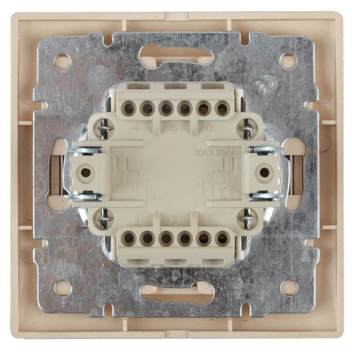 Переключатель 1-кл. СП Plano 10А IP20 1-103-02 250В сл. кость Intro Б0053744