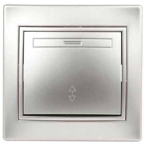 Переключатель 1-кл. СП Plano 10А IP20 1-103-03 250В алюм. Intro Б0053746