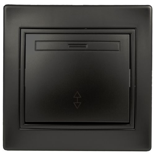 Переключатель 1-кл. СП Plano 10А IP20 1-103-05 250В антрацит Intro Б0053750