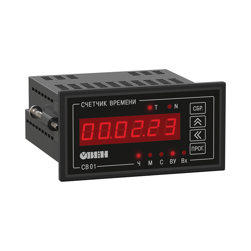 Счетчик времени СВ01-220.Щ1.RS ОВЕН 114611