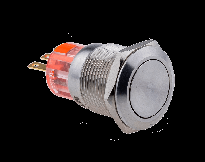 Кнопка IP67 без подсветки с фиксацией 1NO+1NC MT67-F11 ОВЕН 107334