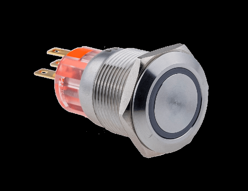 Кнопка IP67 с подсветкой красн. с возвратом 1NO+1NC 24В AC/DC MT67-R24R11 ОВЕН 107338