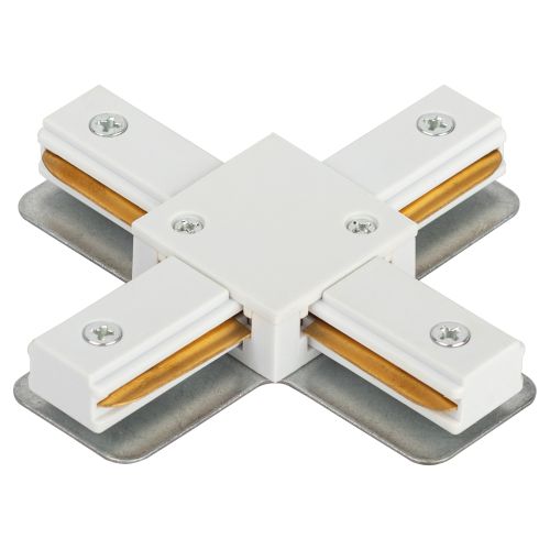 Коннектор TR-1PA-СX-WH X-образ. для 1ф шинопровода бел. Эра Б0054469