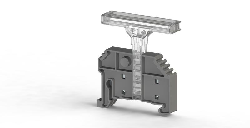 Маркировка клеммных групп ME 1-2 на KD4 /KD6/ KD6A прозр. (уп.25шт) Klemsan 49613A