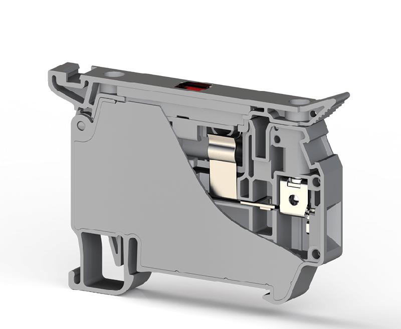 Клеммник с держ. предохр. на DIN-рейку ASK 5LD 24V (NONPOLARITY) сер. Klemsan 353429