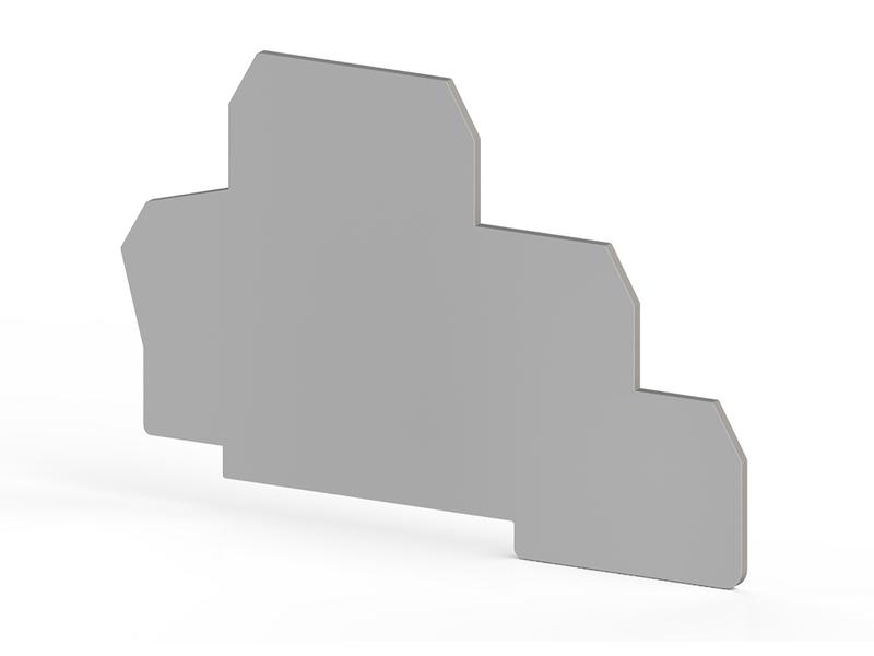 Сегмент концевой на клеммники 2-х ярусные PUK2T сер. NPP PUK2T Klemsan 450149