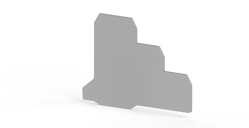 Сегмент концевой на клеммники 3-х ярусные PUK3S сер. NPP PUK3S Klemsan 450169