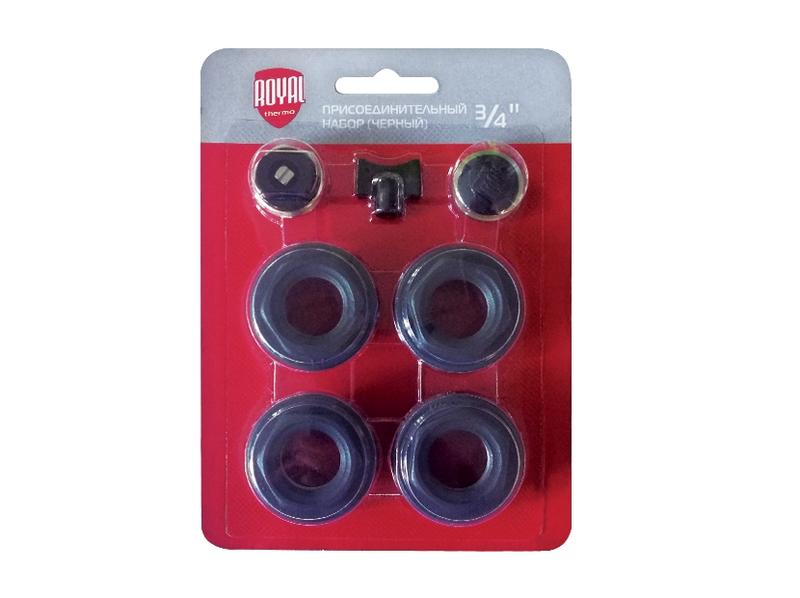 Набор присоединительный 3/4дюйм black RT03.1-1 Royal Thermo НС-1156777