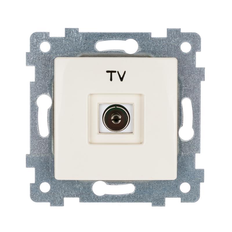 Розетка телевизионная TV Мария РТВ1-457 механизм сл. кость Кунцево 120005