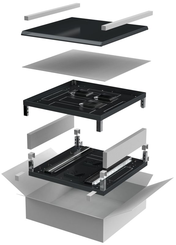 Комплект основание и крыша 800х800мм для шкафа 28-47U черн. LINEA N ITK LN05-XXX88-Y