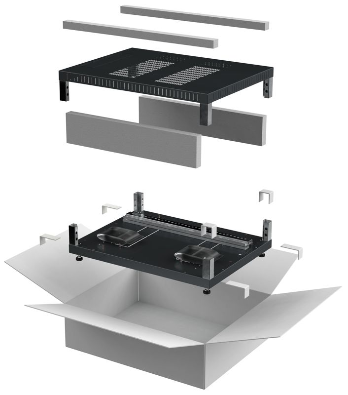 Комплект основание и крыша 600х800мм для шкафа 18-47U черн. LINEA E ITK LE05-XXX68-X