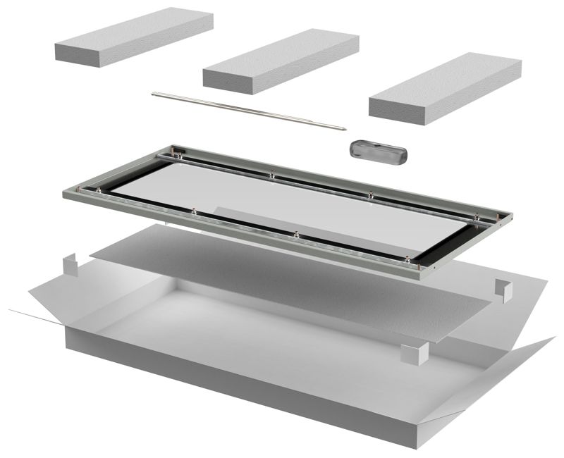 Дверь стеклянная для шкафа LINEA N 33U 600мм сер. ITK LN35-33U 600мм 6X-DR