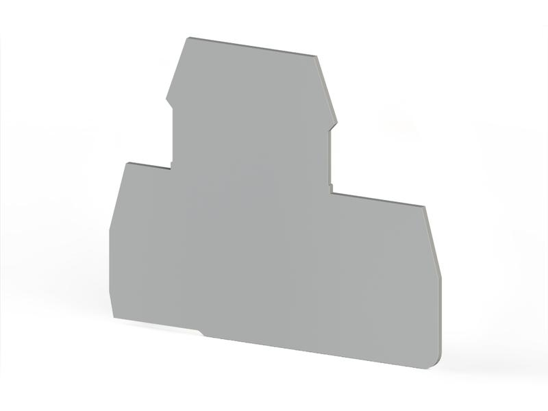 Сегмент концевой на клеммники 2-х ярусные PIK(2.5-4)N сер. NPP PIK 2.5-4N Klemsan 449019