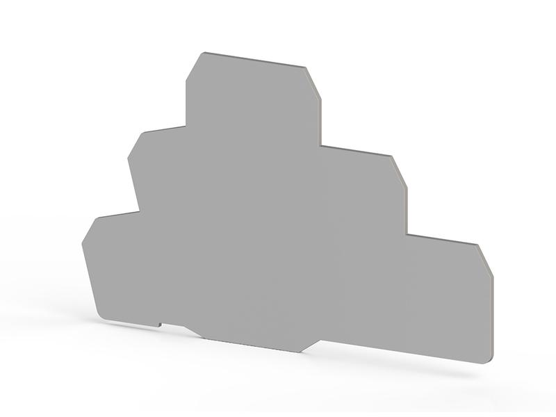 Сегмент концевой на клеммники 3-х ярусные PUK3 сер. NPP PUK3 Klemsan 450139