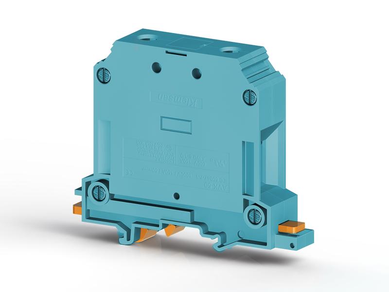 Клеммник на DIN-рейку 50кв.мм син. AVK50 Klemsan 304331