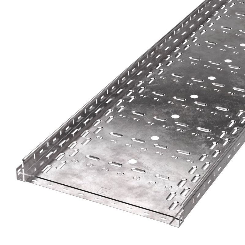 Лоток листовой перфорированный 500х50 L3000 сталь 1мм Стандарт Промрукав PR16.0017