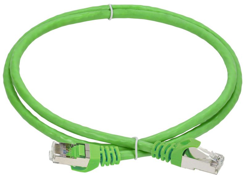 Патч-корд кат.6A S/FTP 1м standart 50мкд зел. ITK PC02-C6ASL-1M-SC-HC