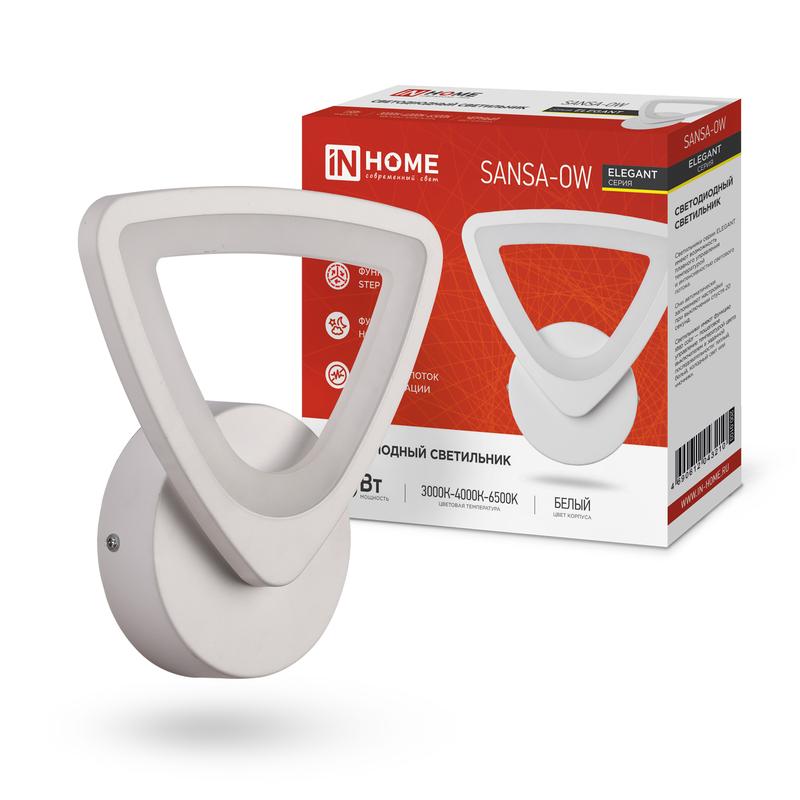 Светильник светодиодный ELEGANT SANSAR-W 15Вт 3000-6500К 1050лм 230В STEP COLOR бел. IN HOME 4690612043210