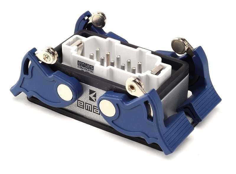 Вилка низкая 4-фиксатора для панели 10п 16А EMAS EBM10FM44