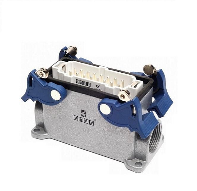 Вилка 4-фиксатора боковой ввод 16п 16А EMAS EBM16FD14