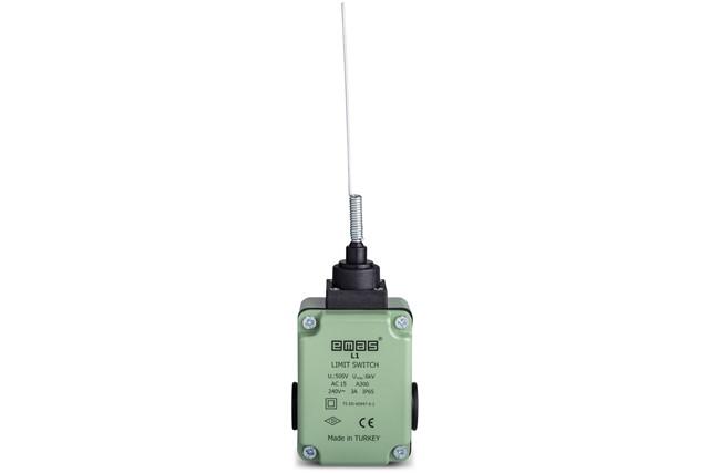 Выключатель концевой быстрого переключения многонаправленный с пластмас. консолью и стальной пружиной (1НО+1НЗ) EMAS L1K13SOM101